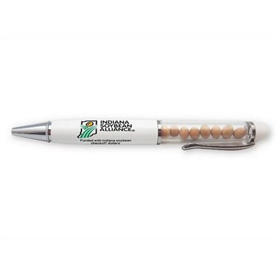 Soybeans Filled Metal Twist Pen