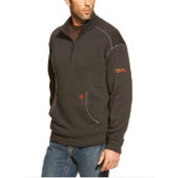 Ariat® FR Polartec® Men's Black ¼ Zip Fleece Jacket