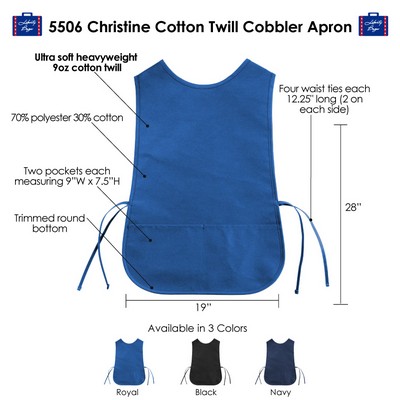 Christine C2 Cotton Twill Cobbler Apron