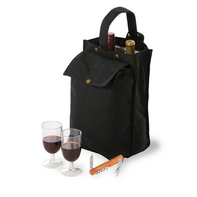 Silverado Wine Bottle Cooler Tote Black