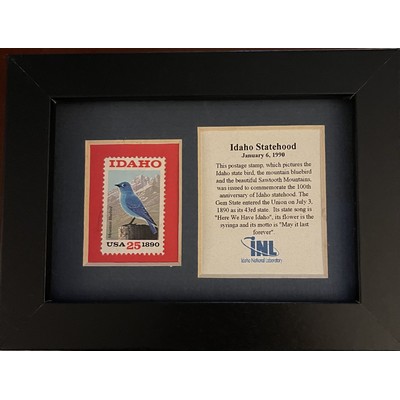 Framed Stamp Gift/Award Celebrating Idaho