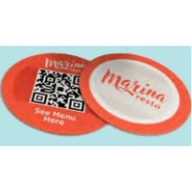 40 Point Round Styrene Coaster (3.5"x3.5")