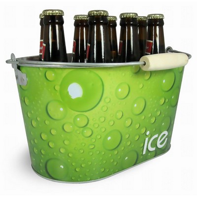 10 Qt Galvanized Metal Ice Bucket