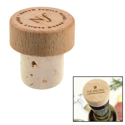 Natural Beechwood Wine Stopper Cork