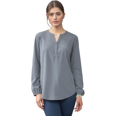 Ladies' Open V-Neck Blouse