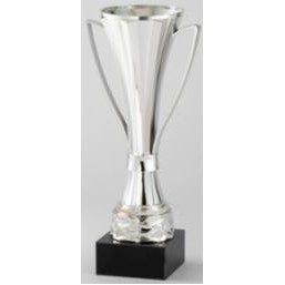 12" Assembled Silver Cup Trophy