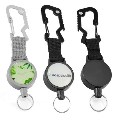 Outdoor Large Concave Carabiner Badge Reel