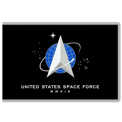 Space Force 3' x 5' Nylon with Pole Hem and Fringe