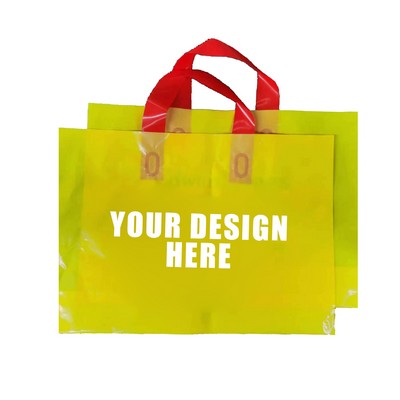 PE Soft Handle Plastic Tote Bag