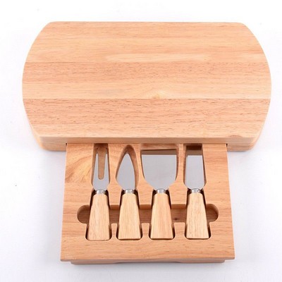 Cheese Board Set w/4-Piece Knife