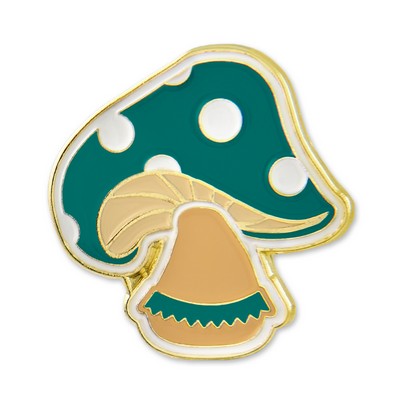 Green Mushroom Pin