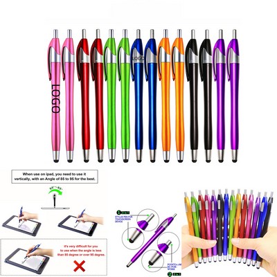 Retractable Stylus Ballpoint Pen