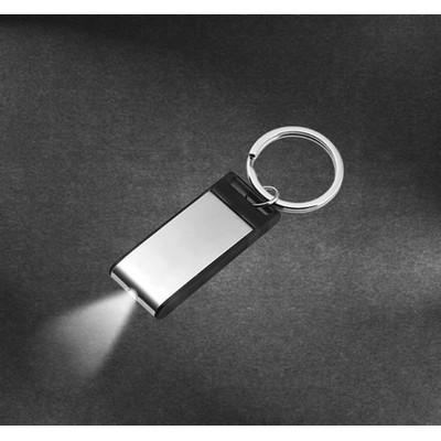 Silver Key Chain With LED Light