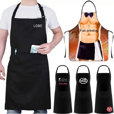 Unisex Adjustable Bib Kitchen Aprons