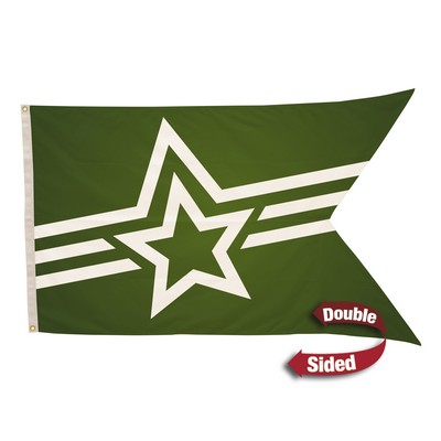 3' x 5' Polyester Guidon Flag Double-Sided