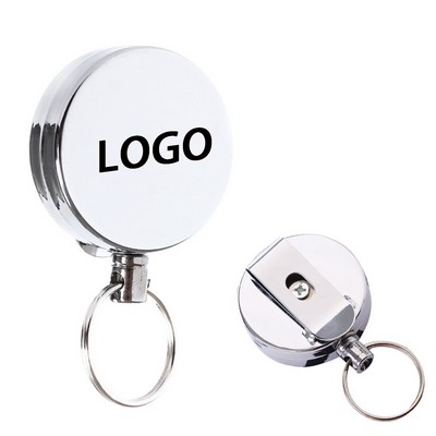 Retractable Badge Reel Keychain