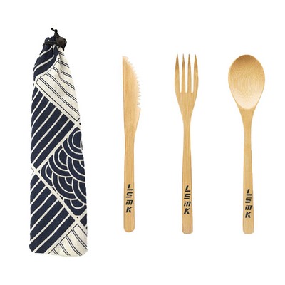 Reusable Bamboo Cutlery Set