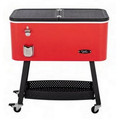 Keg Products Red 80 Quart Portable Rolling Cooler