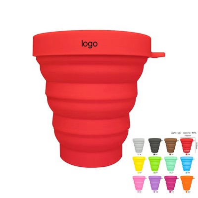 Collapsible Silicone Cup With Lid