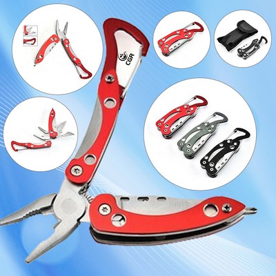 Carabiner-Clip Multi-Tool Pliers