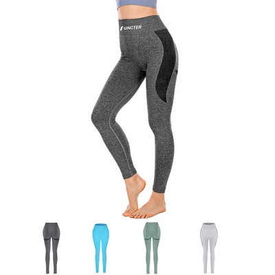 High Waisted Leggings For Women Sport Yoga Pants With Trim