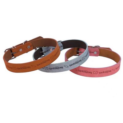 PU Leather Colorful Pet Dog Collar