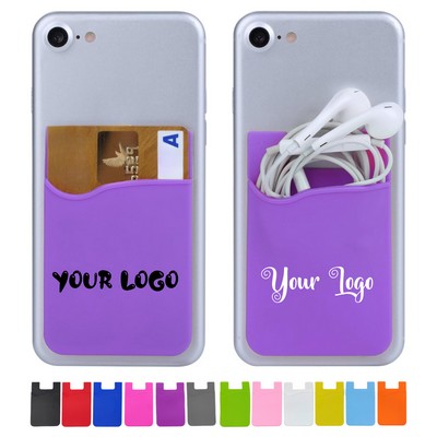 Silicone Cell Phone Wallet Moq 100