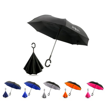 C Shape Handle Inverted Umbrella