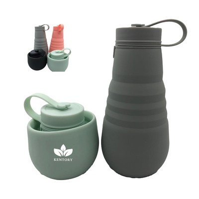 Silicone Foldable 17Oz Water Bottles