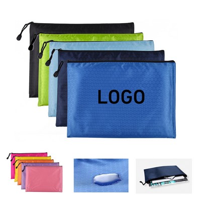 A4 Size Waterproof Zipper Document Pouch