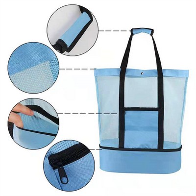 Environmental Friendly Nylon Mesh Tote Bags With Cooler