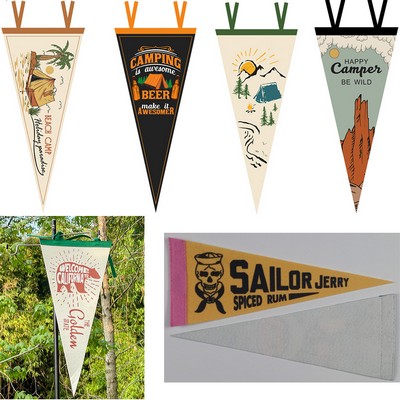 18" x 8" Custom Felt Pennant Flags