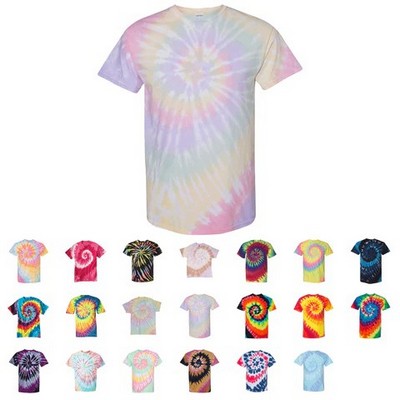 Dyenomite Multi-Color Spiral Tie Dyed T-Shirt