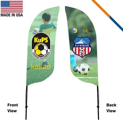 7' Silky Double-Sided Feather Flag