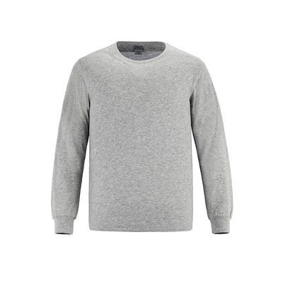 Breeze Adult Ring Spun Combed Cotton Long Sleeve Crewneck T-Shirt