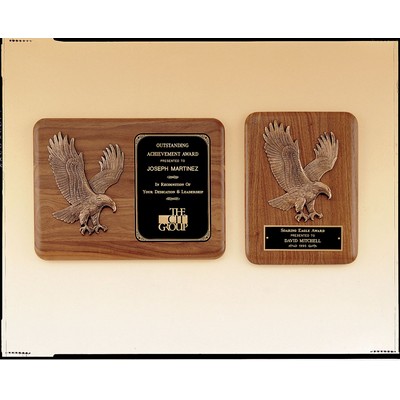 Airflyte Collection Plaque w/ Antique Bronze Relief Eagle (11"x15")