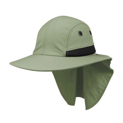 Juniper Large Bill Flap Cap w/ Moisture Absorbing Sweatband