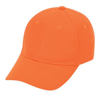 Low Crown Constructed 6 Panel Flame Orange Cap