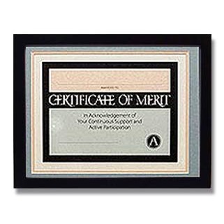 Black Certificate Frame (8½"x11")