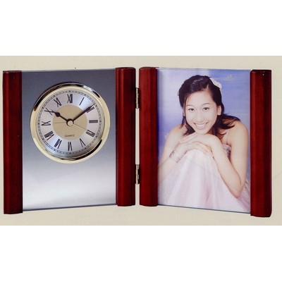 Piano Finish Picture Frame with Alarm Clock