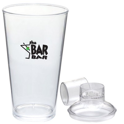 15 Oz. Hard-Sided Heavyweight Plastic Pint Tumbler Cup