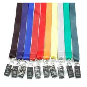 Blank 3/4" Flat Lanyard w/Clip