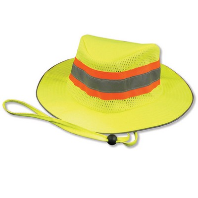 ANSI 107 Class Hi Viz Lime Boonie Hat