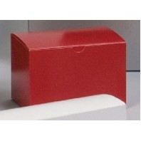 Tinted Gloss Holiday Red Tuck-It® One-Piece Folding Gift Box (12"x6"x6")