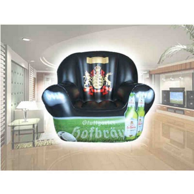 Air Sealed Balloon Inflatable - Black/Green Chair