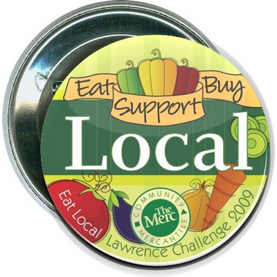 Event - Eat, Buy, Support Local - 2 1/4 Inch Round Button