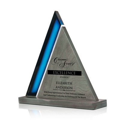 Azure Peak Slate Glass Award - 7-5/8"