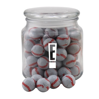 Jar w/Chocolate Baseballs