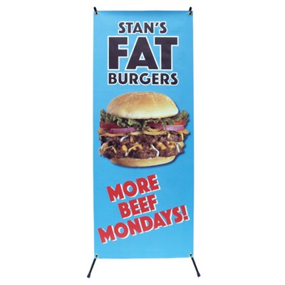 X Stand Replacement Banner (Lower Quantities) (2' x 5')