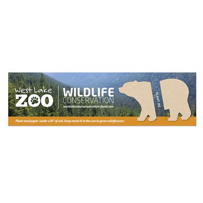 Wildlife Conservation Plantable Bear Bookmark